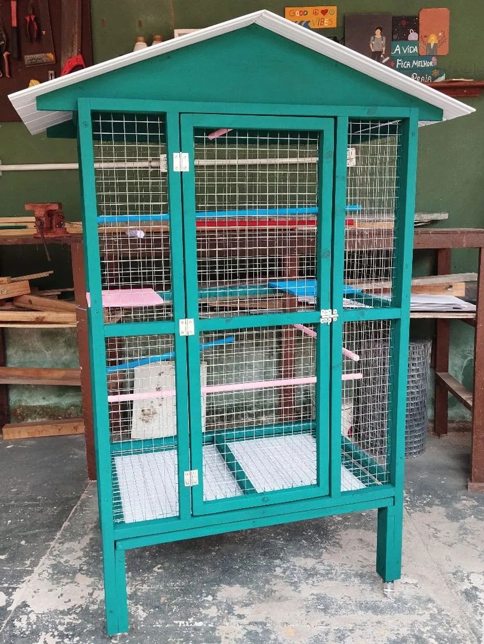 Viveiro Artesanal para Pássaros | Calopsitas 