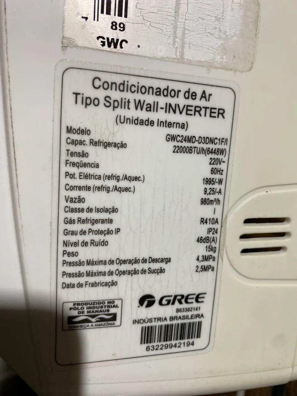 Ar-condicionado GREEE inverter  22.000btus - Foto 2