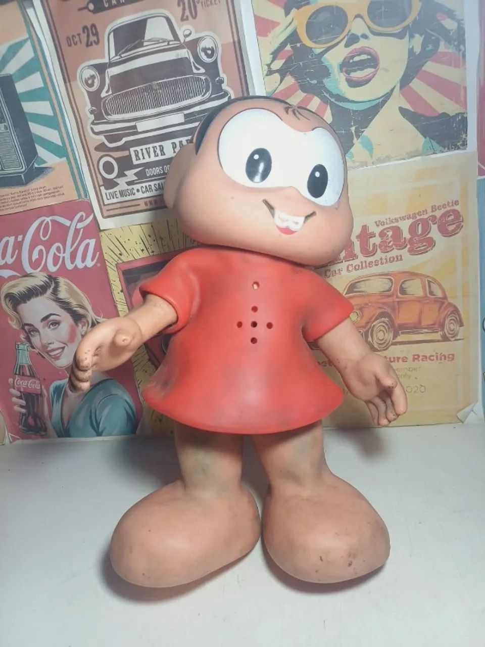 Boneca Turma da Monica com defeito 32cm