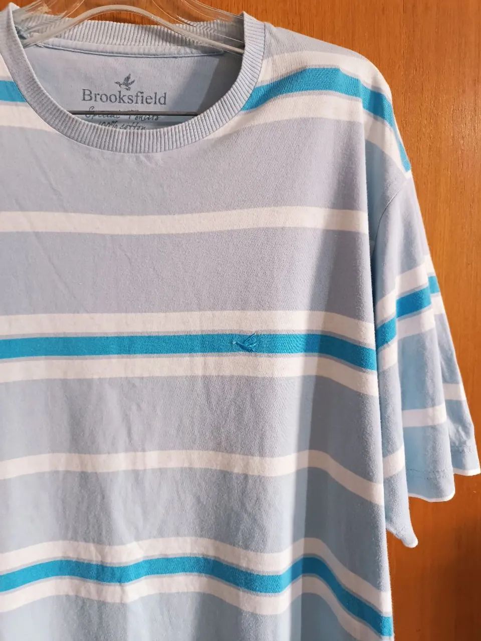 Camisa Masculina Listrada Brooksfield - Foto 3