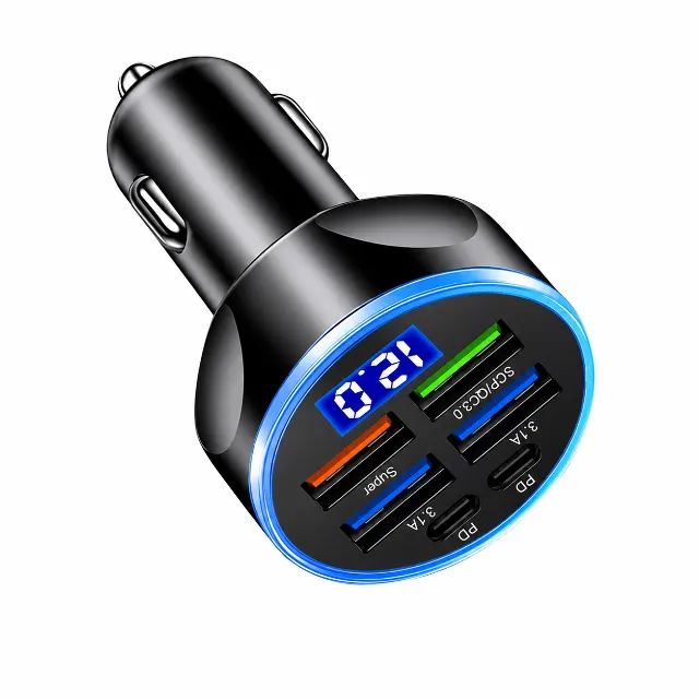 Carregador veicular PD 3.0 USB-C 250W para Celular