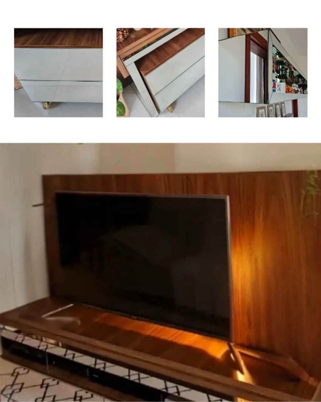 Excelente móvel para sala de estar, versátil e moderno, com design exclusivo.