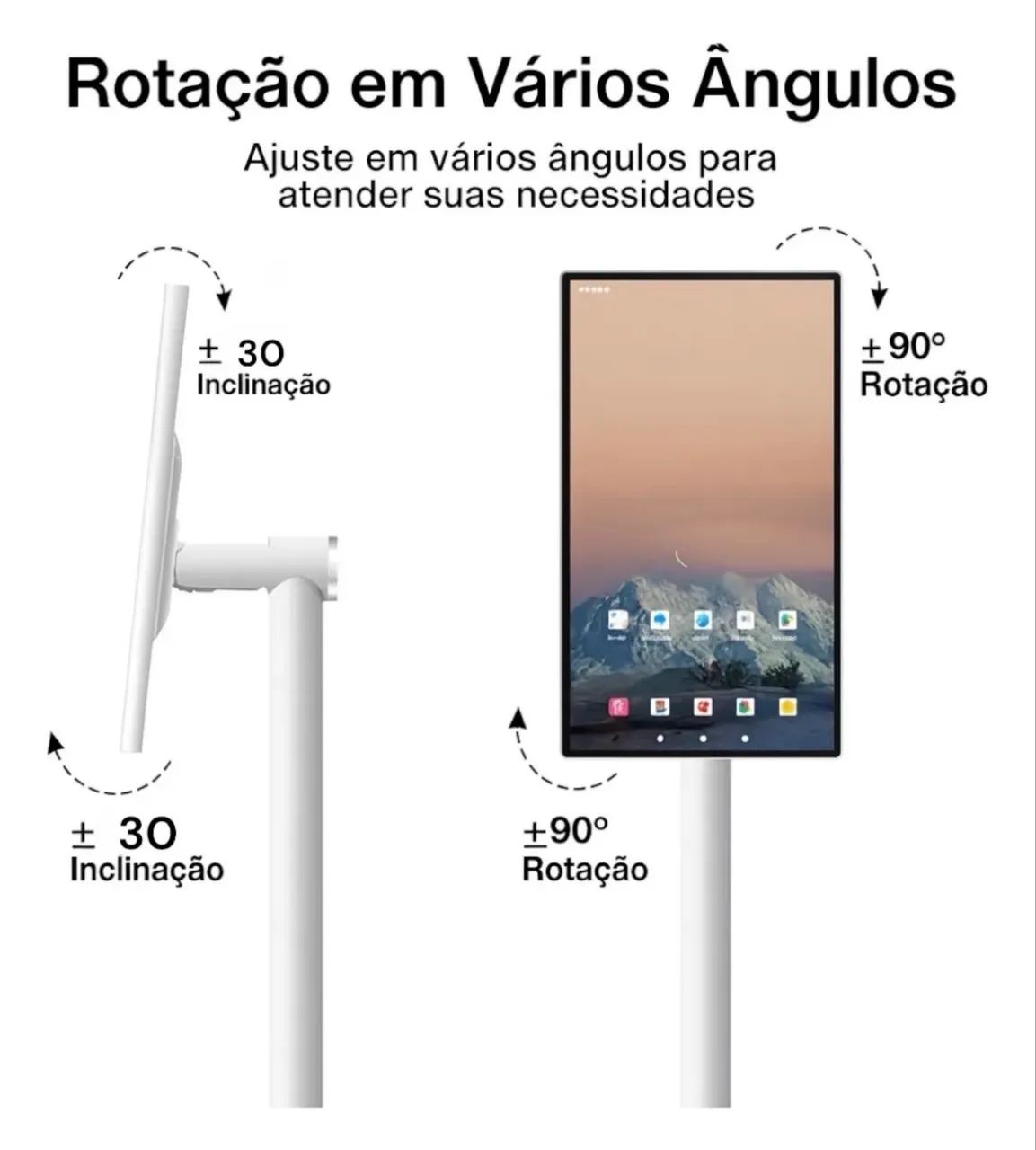 TELA INTERATIVA INTELIGENTE 32 POLEGADAS, WEBCAM, CONTROLE. PRONTA ENTREGA EM RECIFE.  - Foto 4