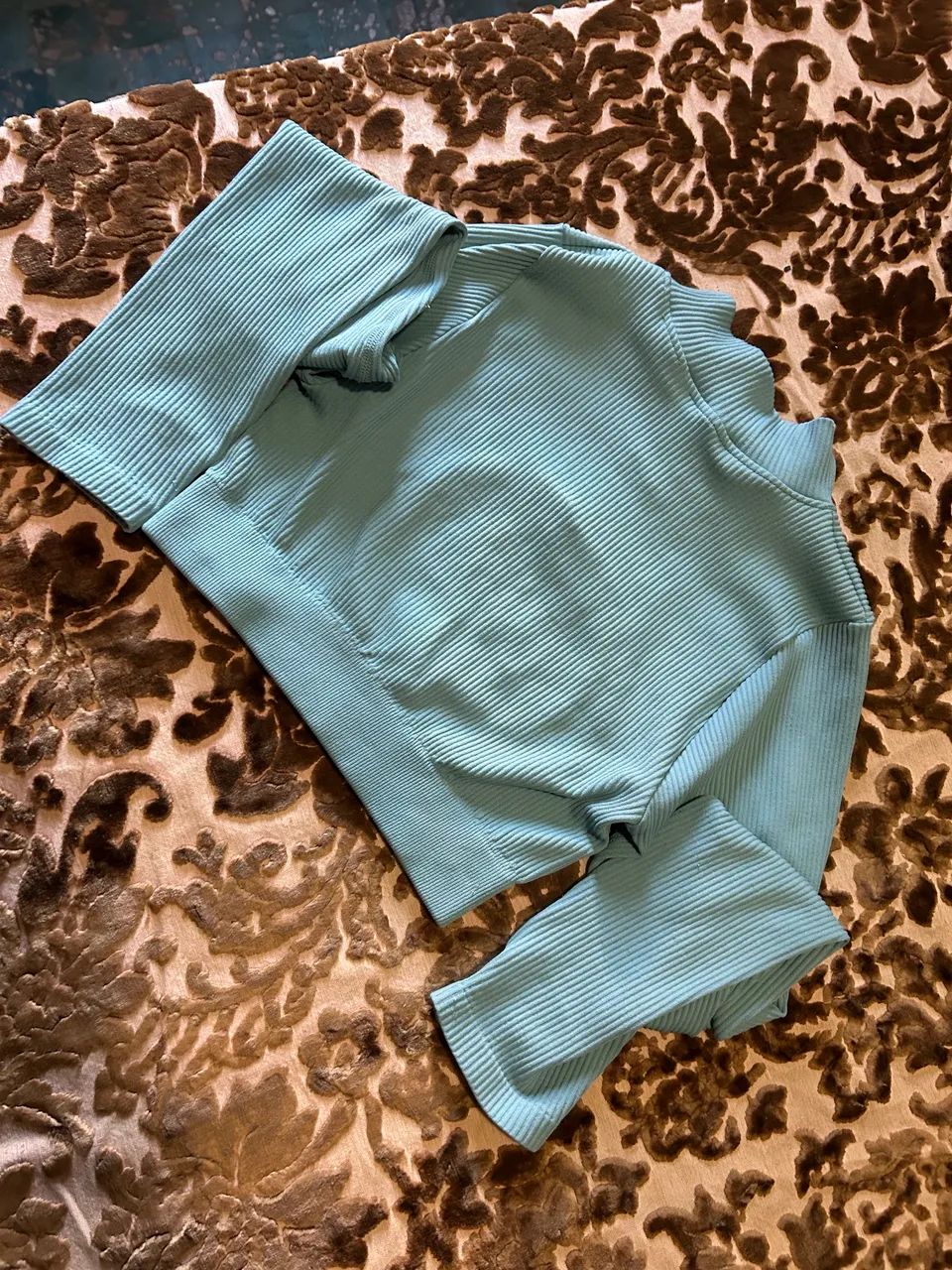 Cropped blusinha manga comprida P 