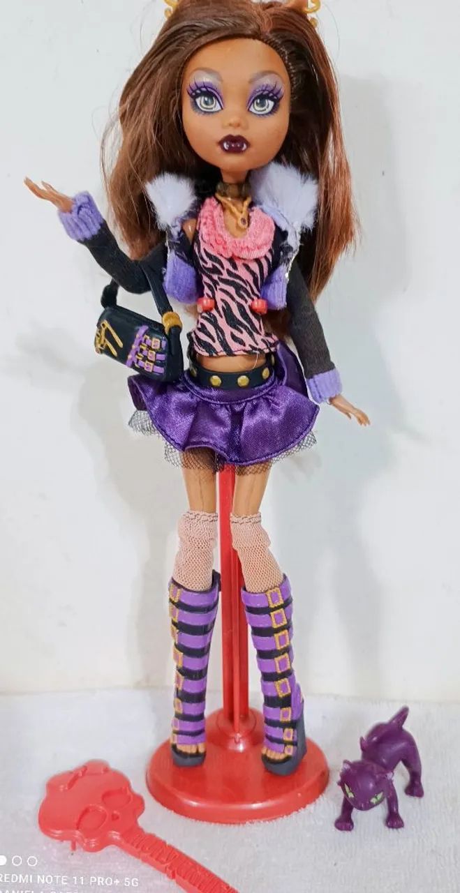 Boneca Monster High Clawdeen Wolf básica Wave 1 (2010) - falta só o diário 