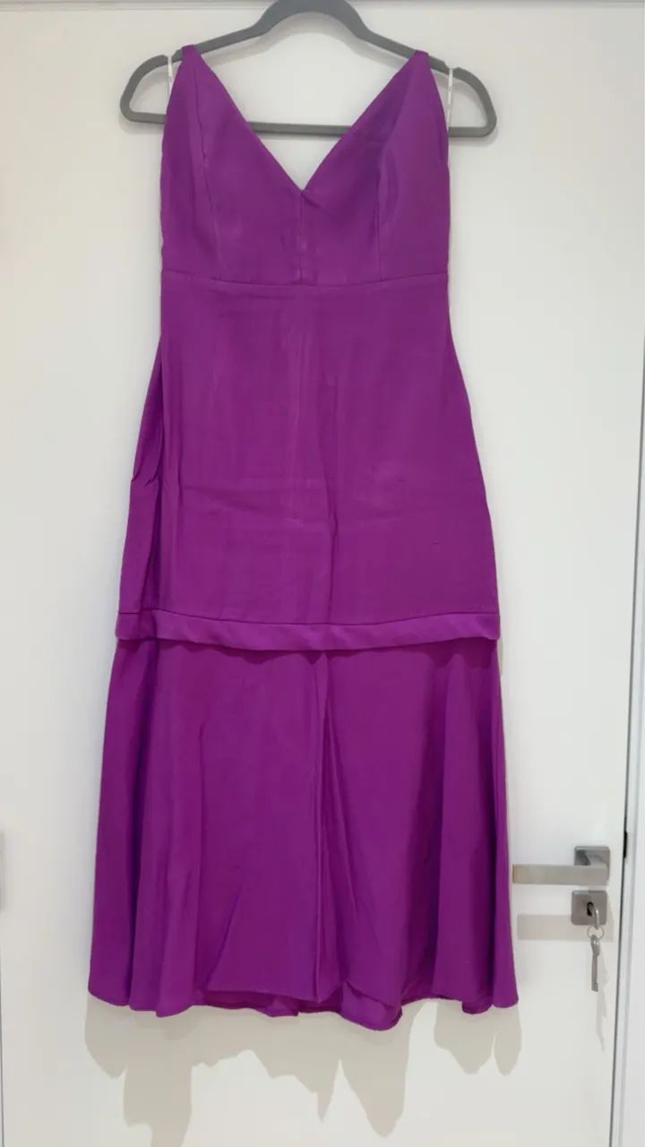 Vestido Midi - Lilás 