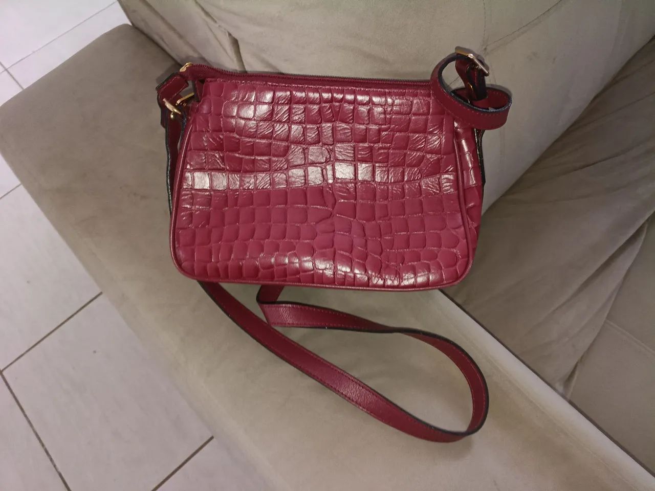 Bolsa de couro feminina  - Foto 3