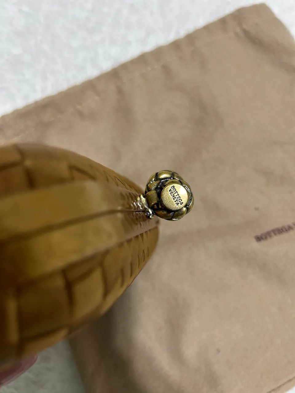 Bolsa nova original bottega venetta dourada entrecciato  - Foto 2