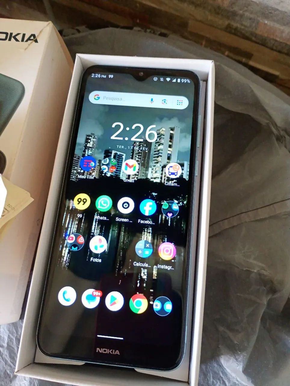 Celular Nokia c30 telão grande 