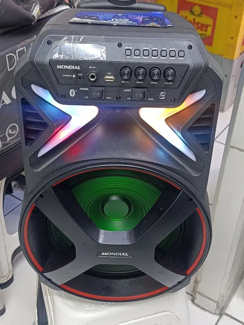 Caixa de som Bluetooth amplificada 400w