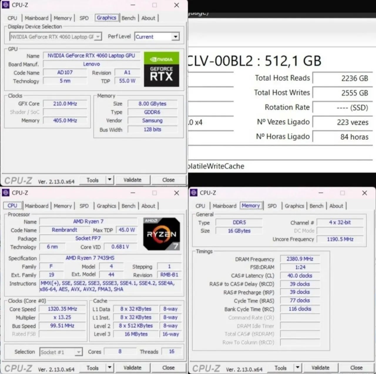 Notebook Ryzen 7 7435hs 16GB DDR5 NVIDIA RTX 4060 - Foto 3