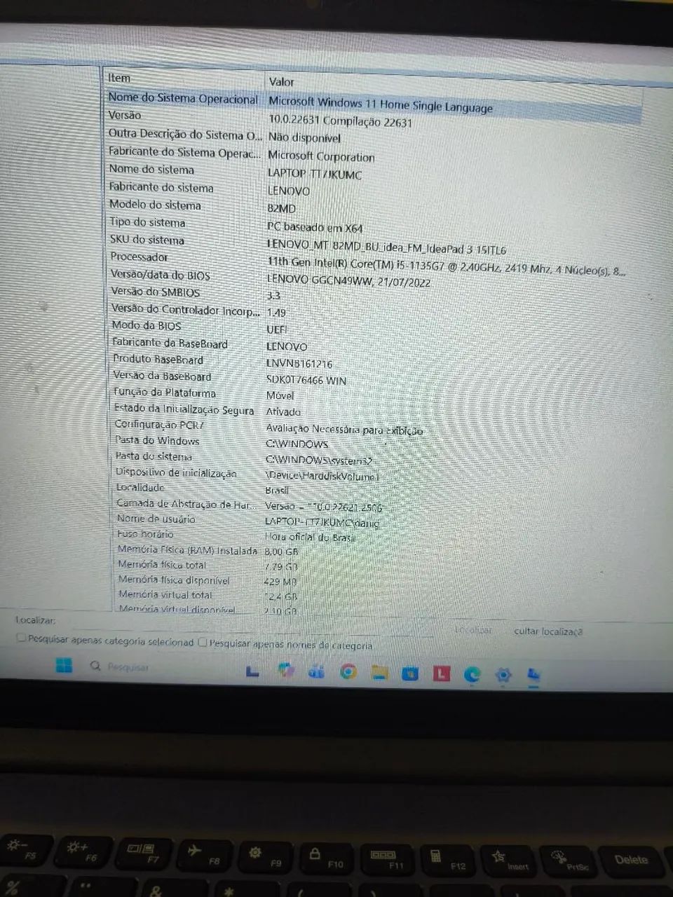 Notebook Intel Lenovo Windows 11 - Foto 4