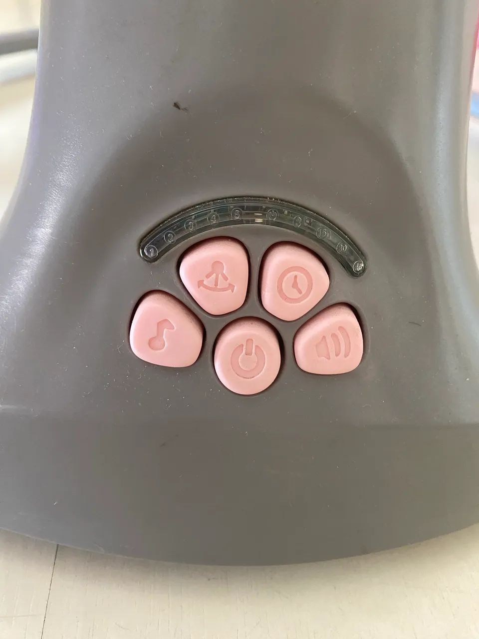 Cadeira De Balanço Para Bebê  Automática  Mastela Com Bluetooth Cinza - Foto 5