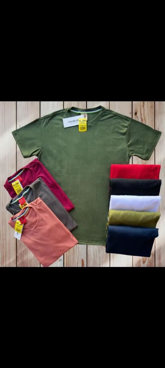 Camisas caneladas americanas 