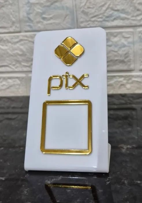 Placa Pix em Acrílico para QR Code - Foto 4