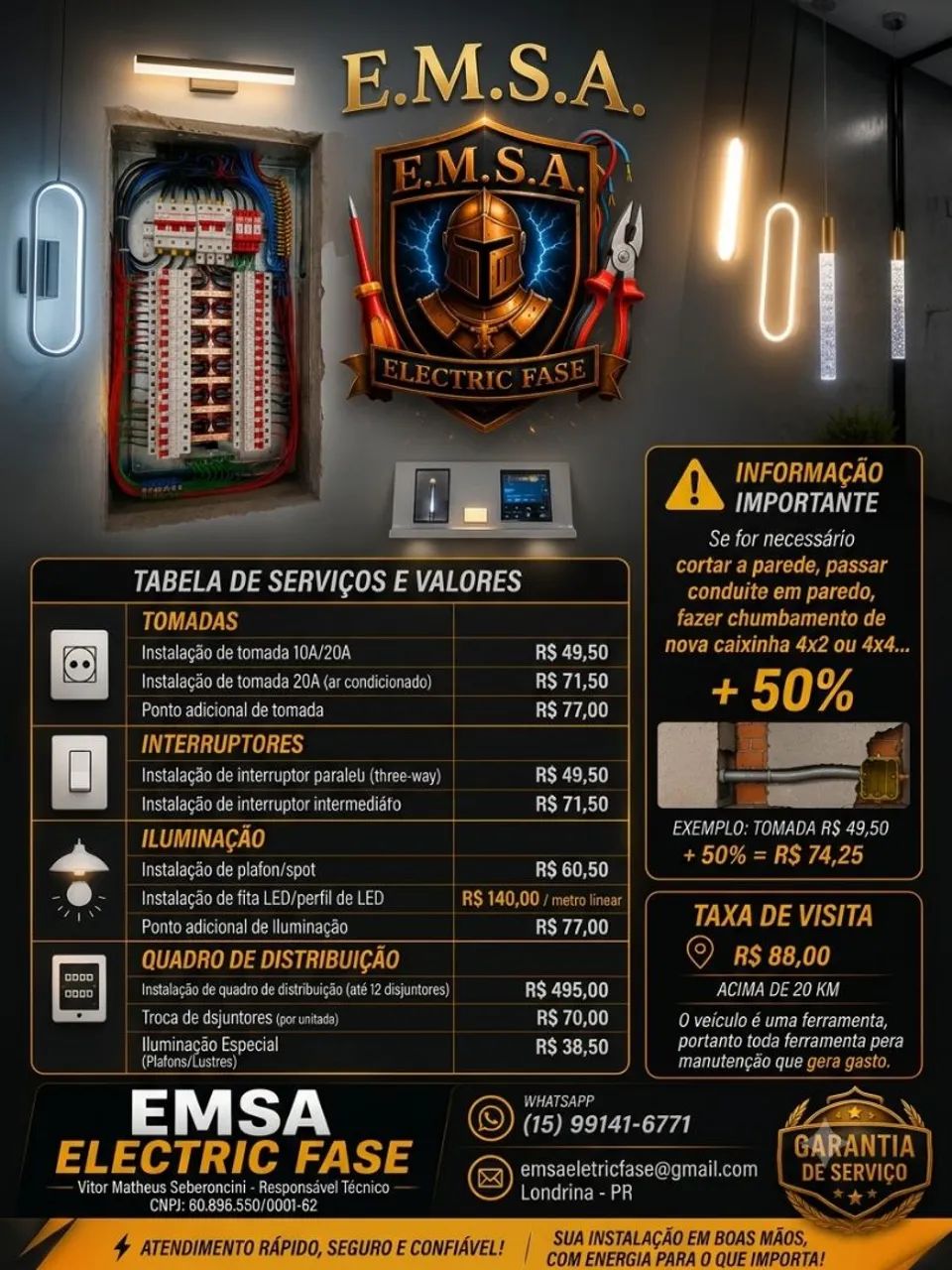 Elétrica residêncial e comercial  - Foto 2