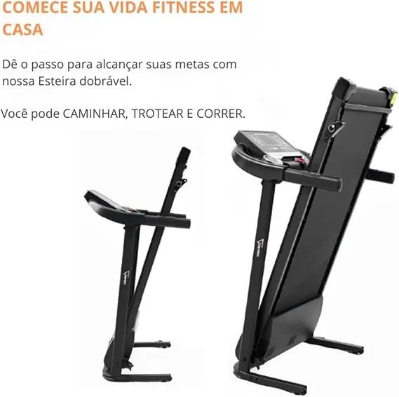 Esteira Elétrica Residencial Dobrável Smart (Nova / Sem Uso) RETIRAR NO LOCAL - Foto 3