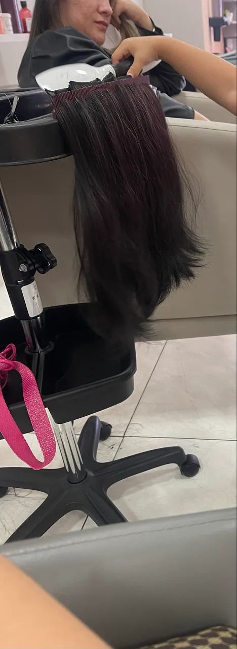 Cabelo mega hair 35cm bem volumoso 