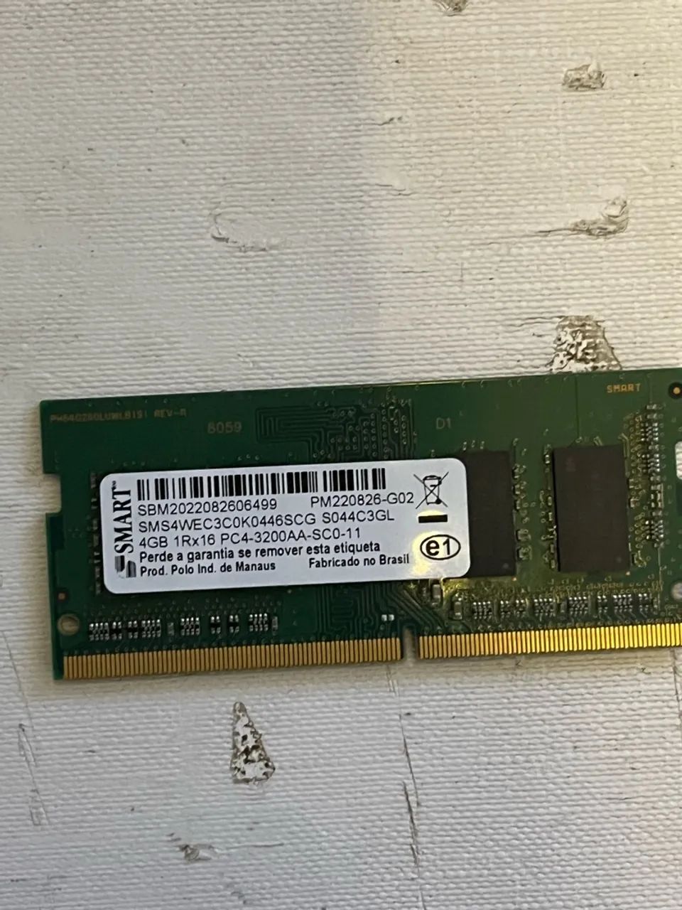 Memória RAM Notebook DDR4 4GB 3200MHz ADATA e SMART SO-DIMM - Foto 3