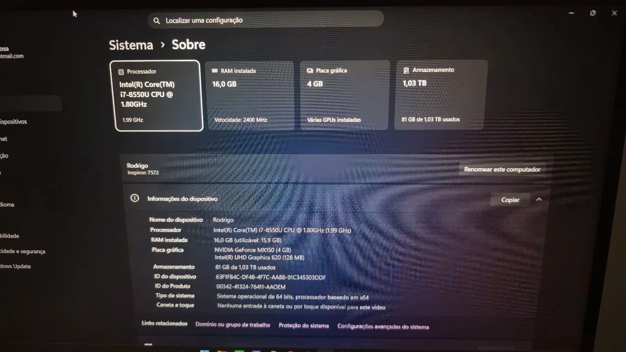 Notebook Dell Inspiron 7572 i7 - Foto 5