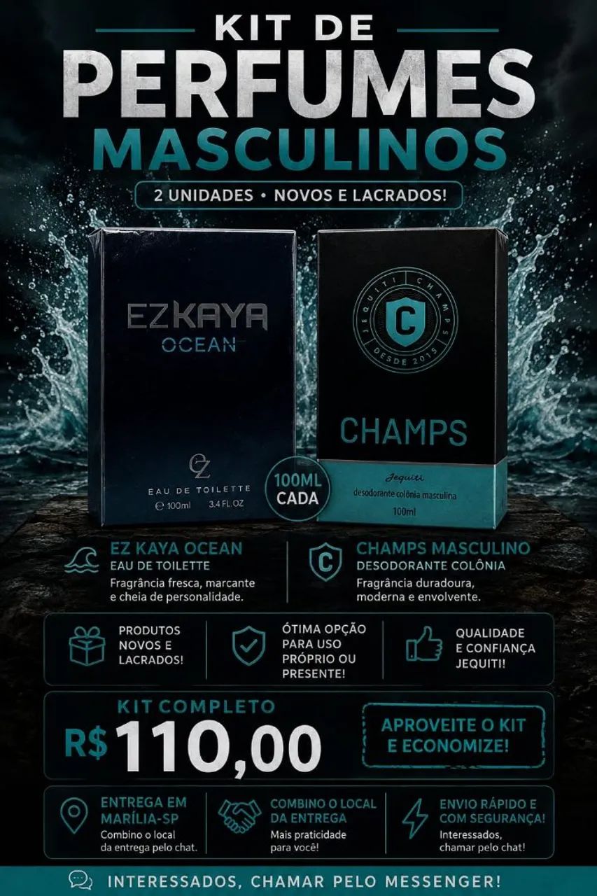 KIT DE PERFUMES 2 UNIDADES 