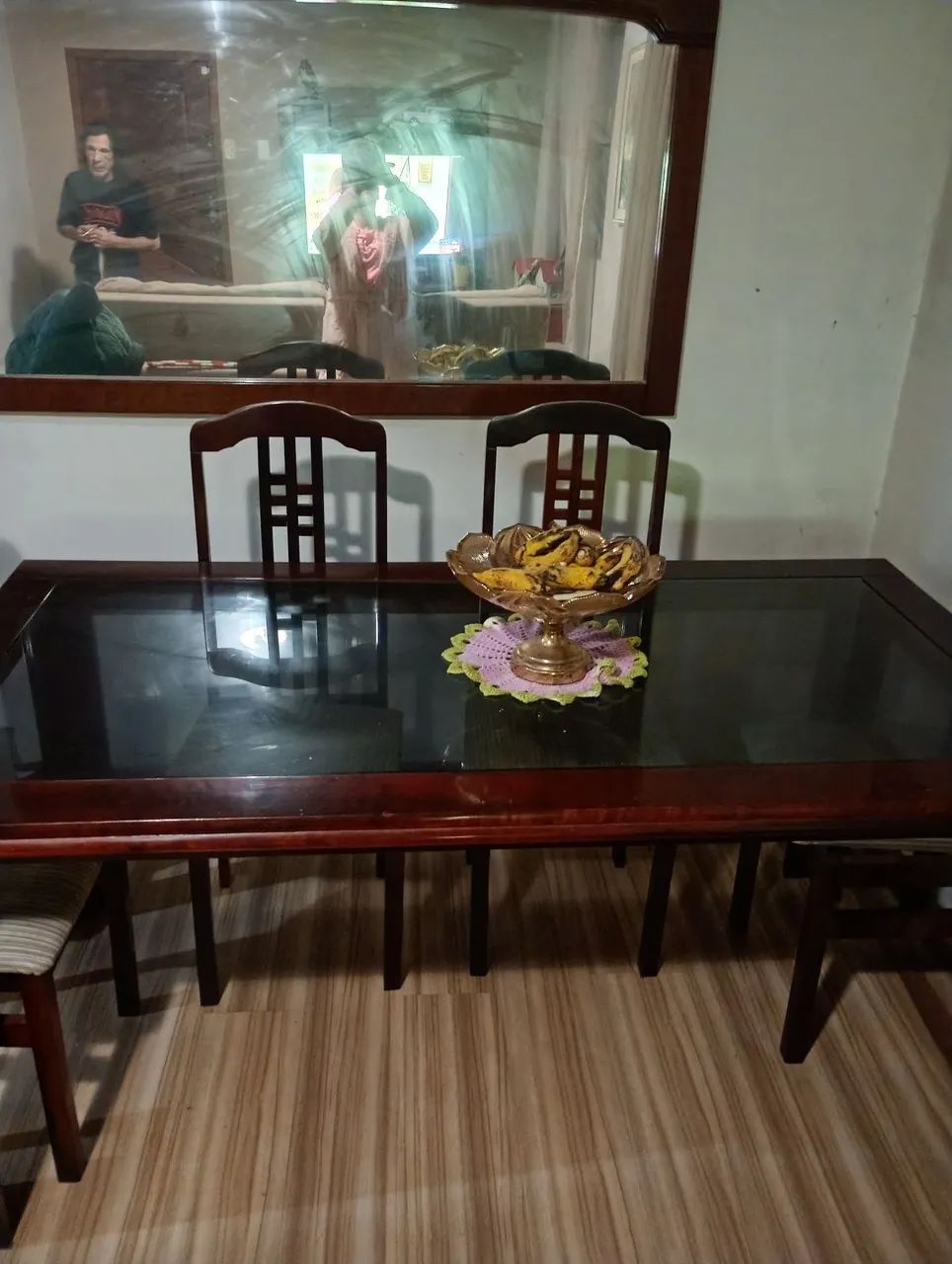 Mesa com tampo de vidro - Foto 2