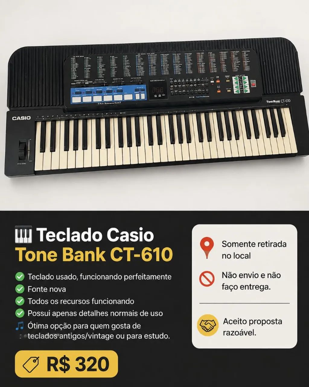 Teclado usado funcionado perfeitamente 