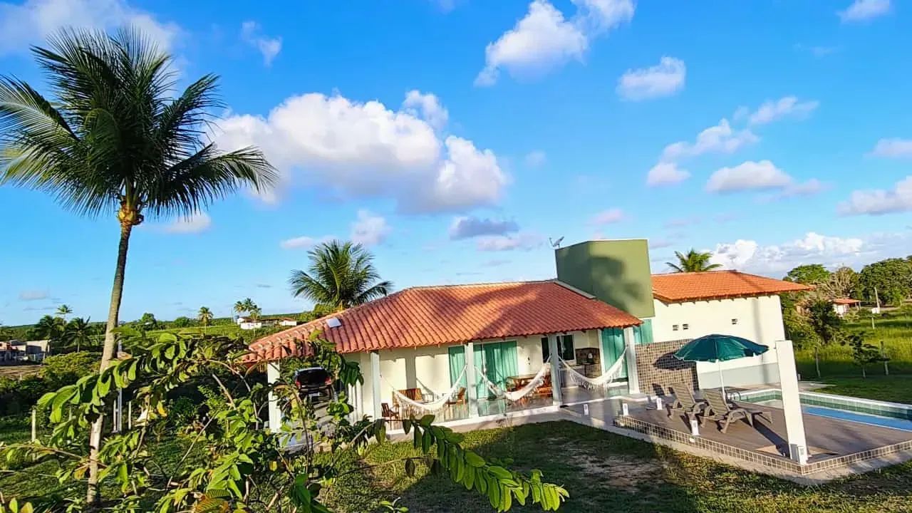Chácara com belíssima casa mobiliada com piscina, Ipioca Ranch 2 km da praia - Foto 3