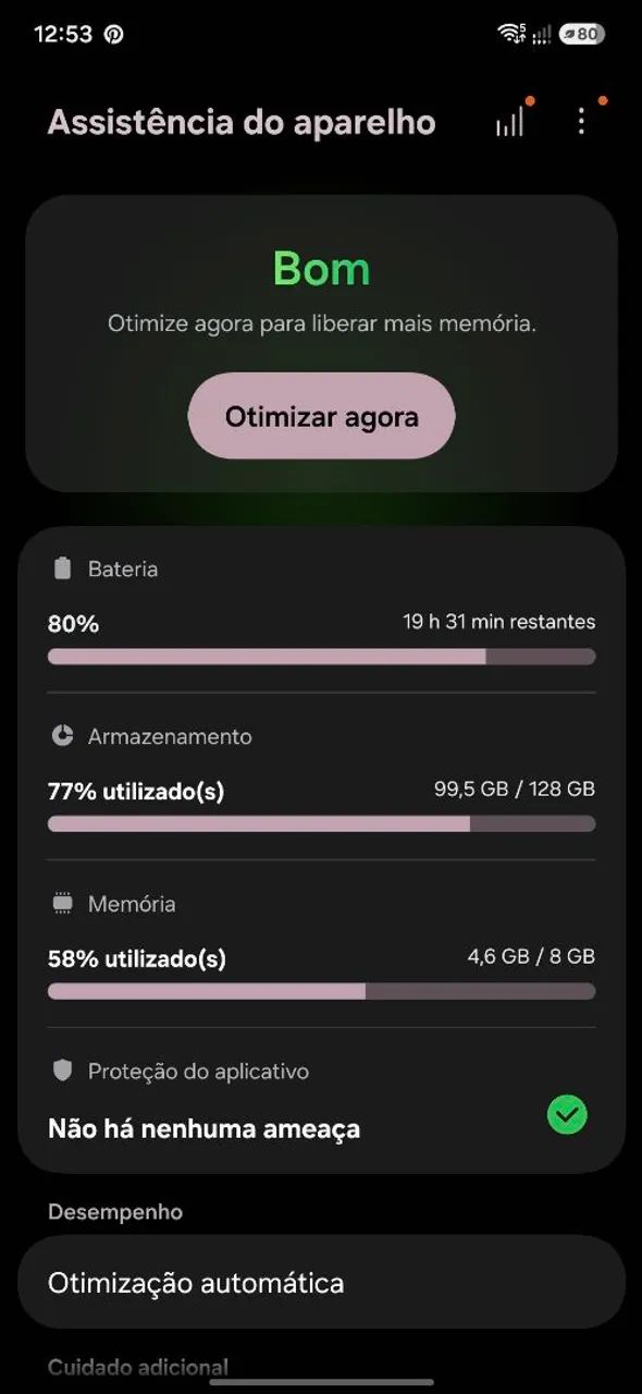 Galaxy A55 Branco 128g 8gram - Foto 4