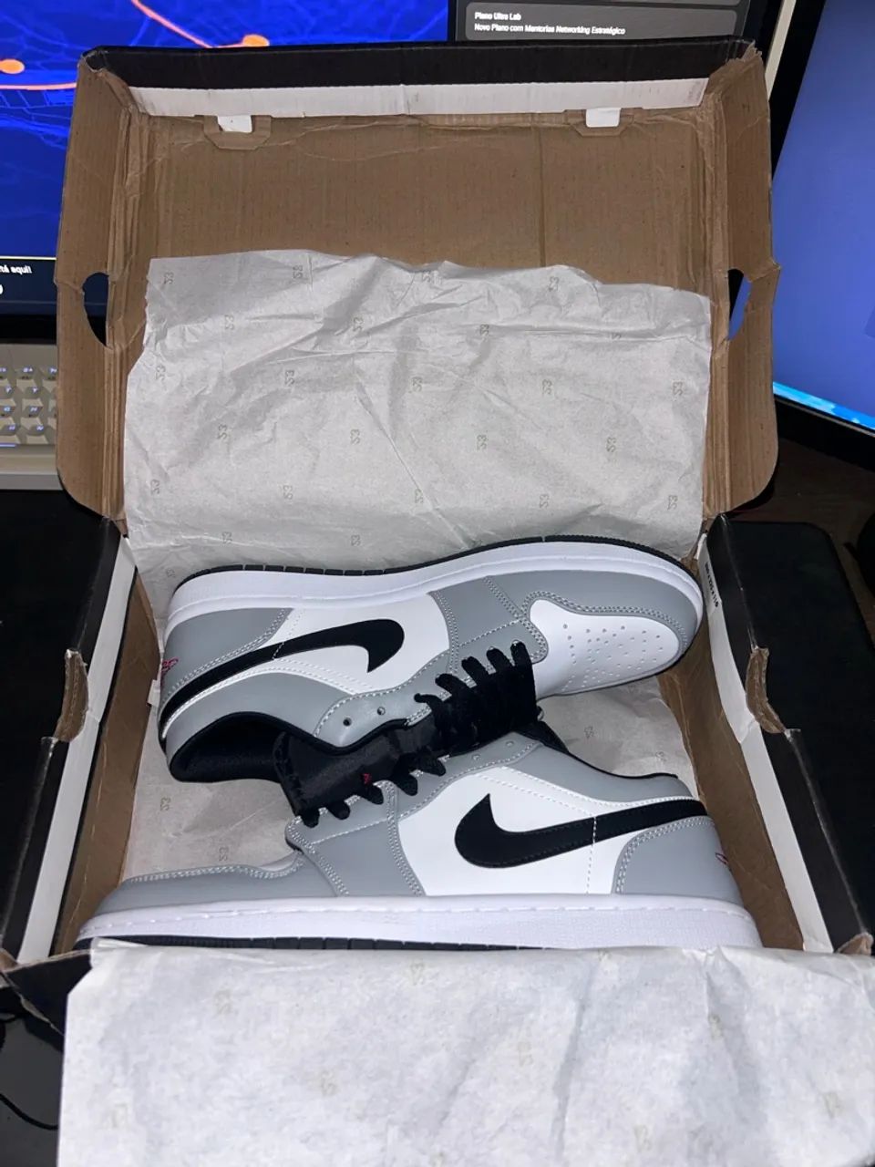 Air Jordan 1 Low Light Smoke Grey - Foto 2