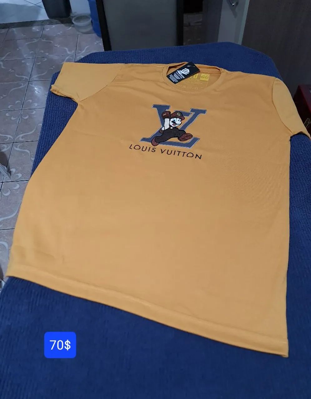 Camisa Grife peruana elastano da Louis Vuiton Super Mario GG 