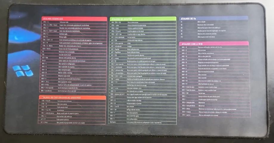 Mousepad Gamer COMANDOS Antiderrapante 70x35cm 