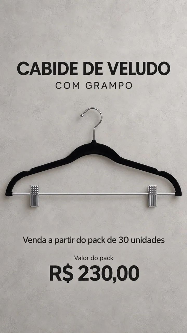 Cabides de Veludo à Venda | Com e Sem Grampo - Foto 2