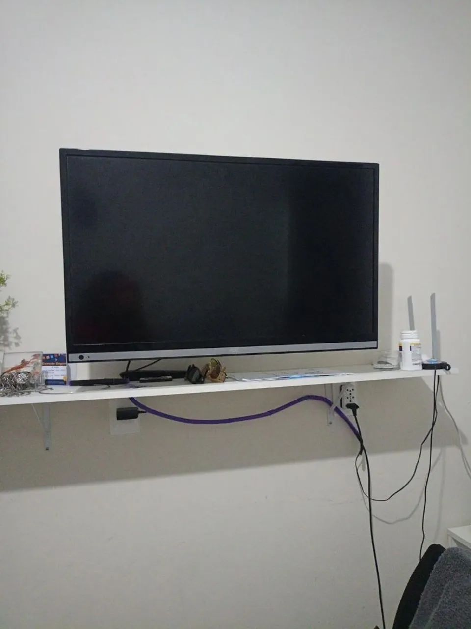 TV AOC LED 32" + Cabo VGA + Braço Mecânico  - Foto 2