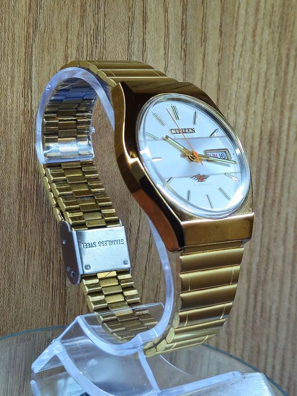 Relógio citizen automático dourado vintage  - Foto 3