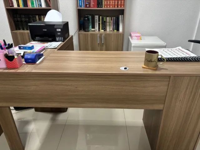 CONJUNTO MESA E ESTANTE DE ESCRITÓRIO65204102412418120