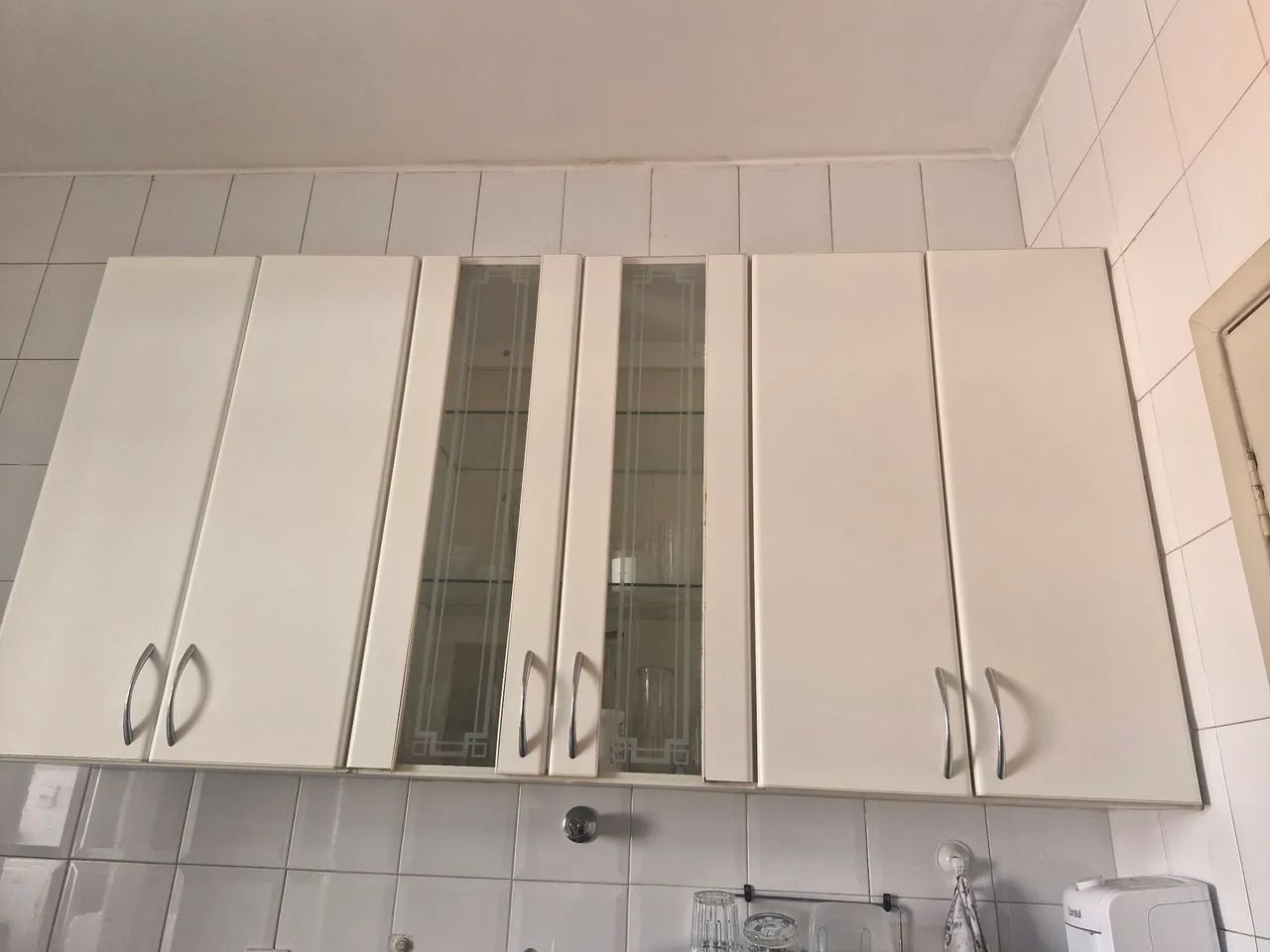 Armário Aéreo de Cozinha Branco (3 Módulos)