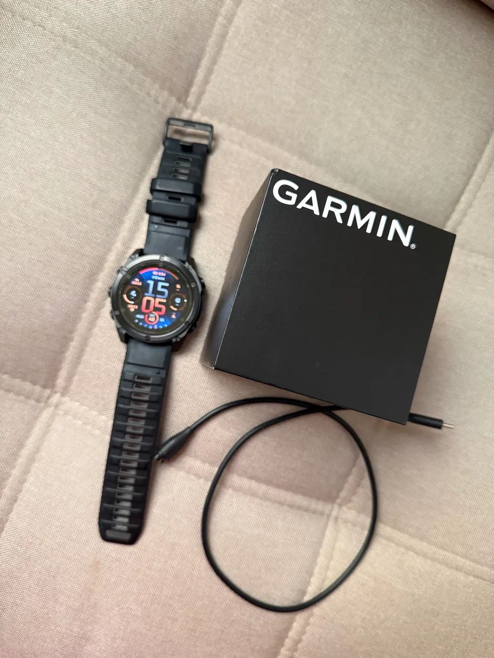 GARMIN FÊNIX 8 - 51MM SAPPHIRE TITANIUM (PRETO)
