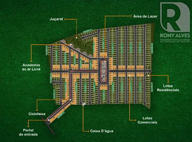 Lote com 160,0 m² (8,0×20,0)m - Foto 2