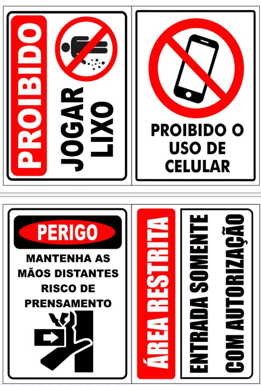Placas de Sinalização - Foto 2
