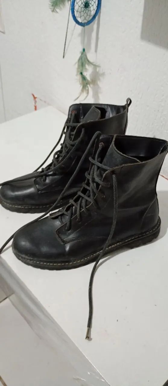 Bota coturno preta 37/38