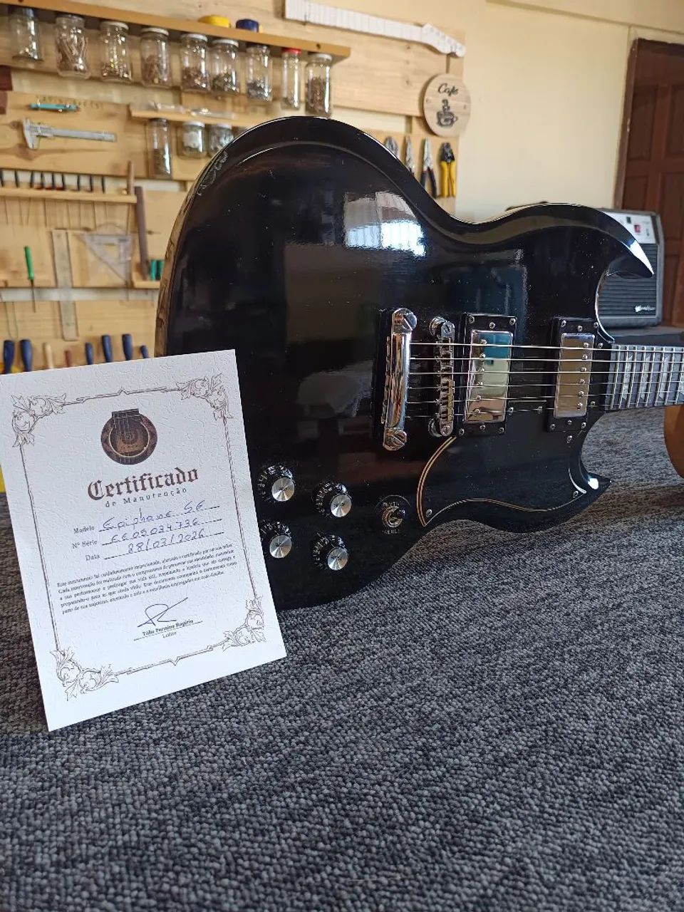 Guitarra Epiphone SG G400 Com Case - Foto 4