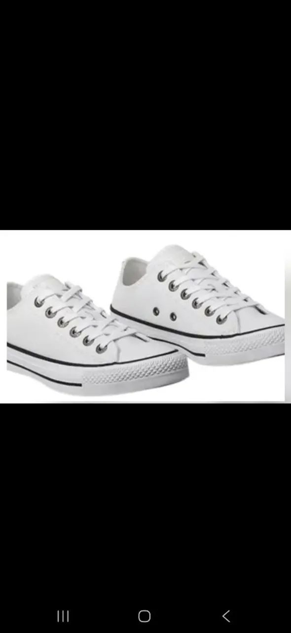 TENIS ALL STAR COURO BRANCOO