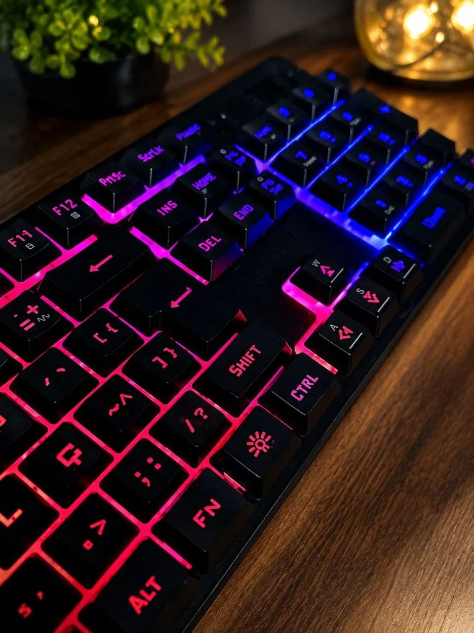 Teclado Gamer Redragon Netherbane RGB + brindes - Foto 3