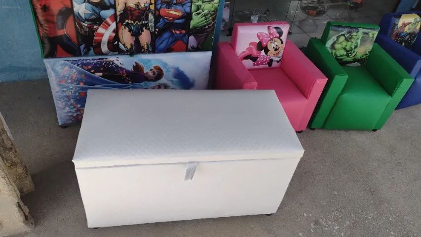 Lindos Baús Estofados ? - Perfeitos para Guardar e Decorar! - Foto 6