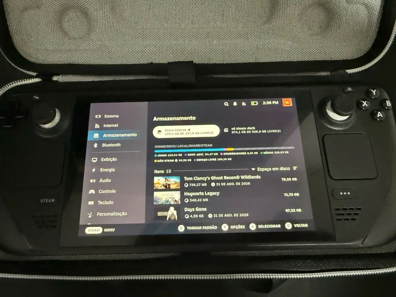 Steam deck 512gb + 1tb NOVO - Consoles de Vídeo Game - Edson