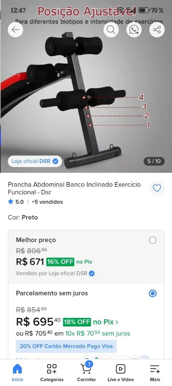 Prancha abdominal Dsr - Foto 4