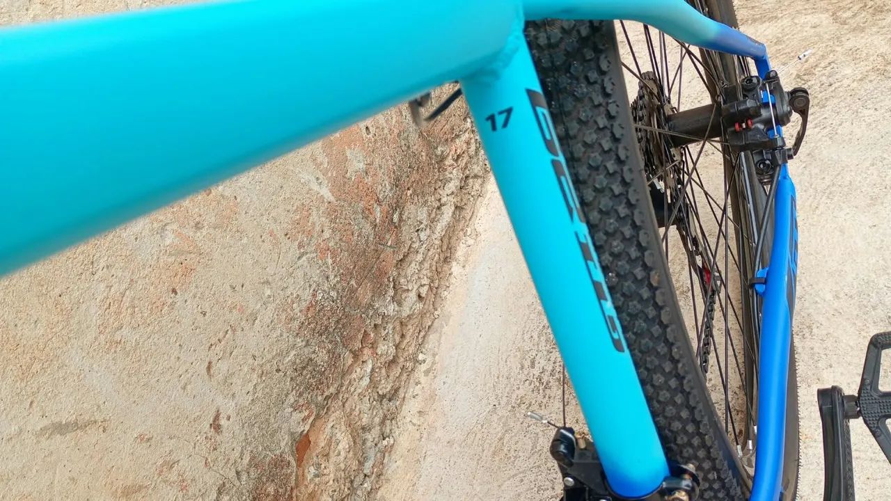 Bicicleta Aro 29 GTI Azul  - Foto 4