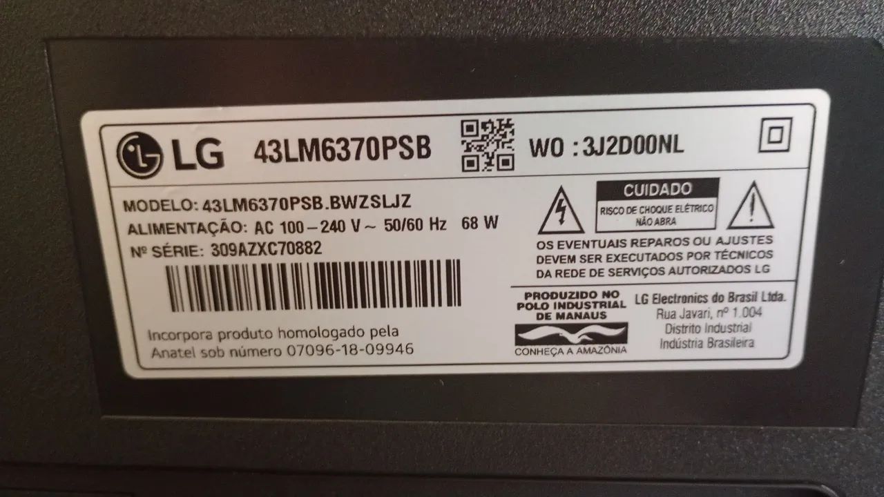 SMSRT TV LG 43 polegadas excelente estado  - Foto 3