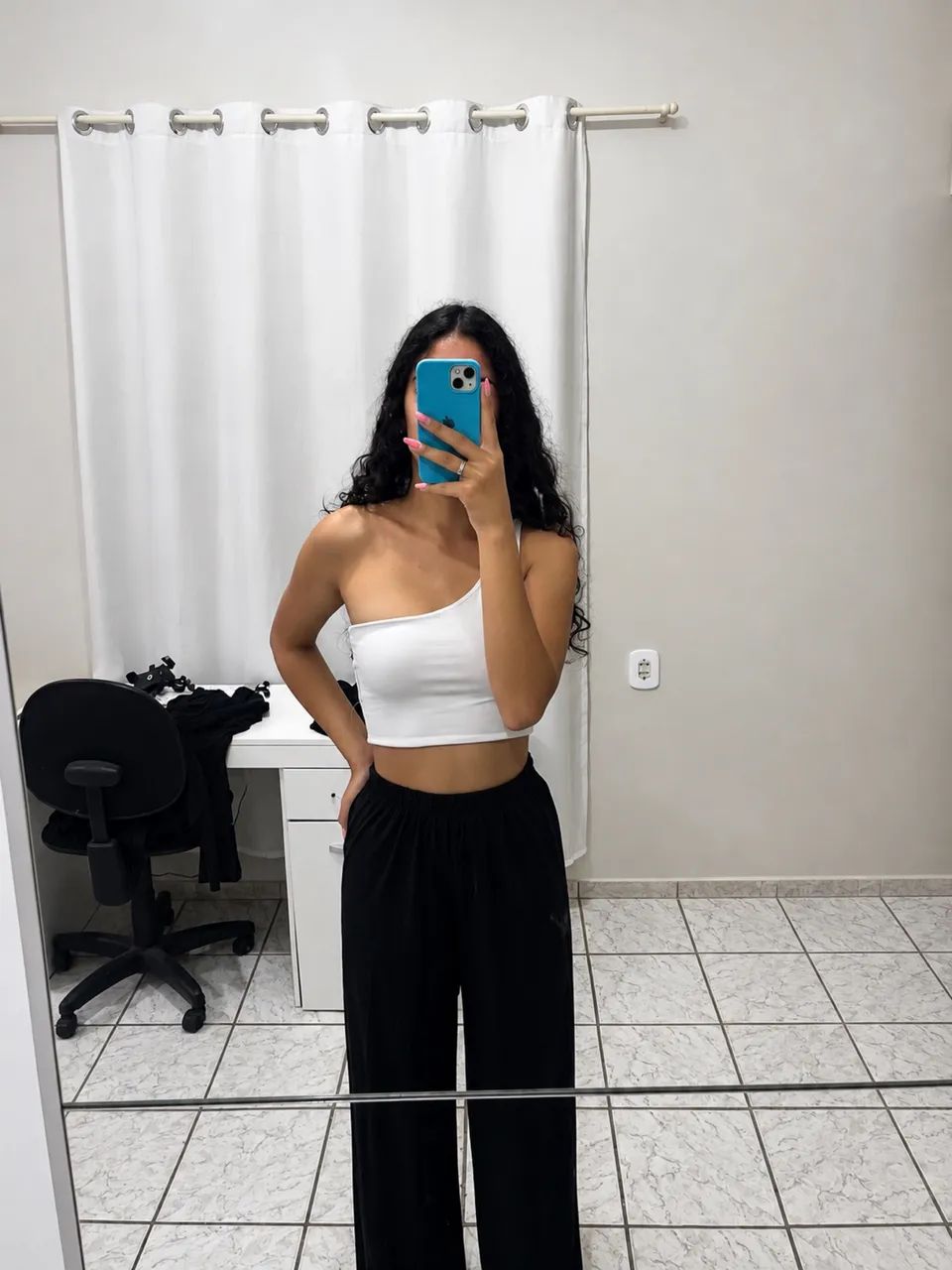 Calça pantalona preta
